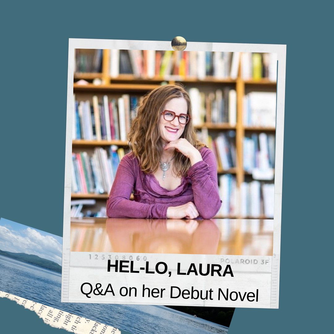 Laura Stanfill author interview in purple shirt